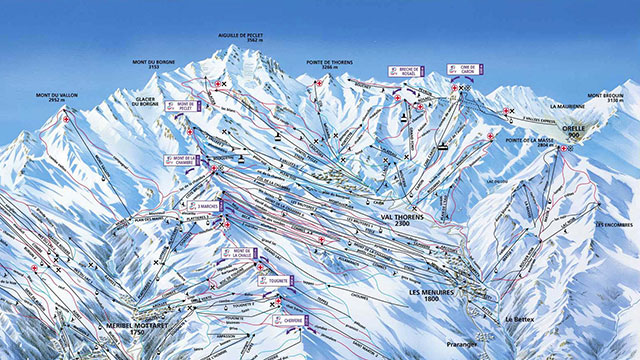 Three Valleys Piste Map